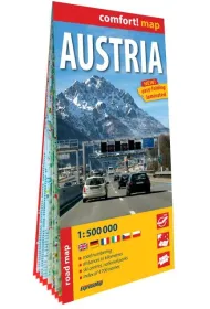 Austria mapa samochodowa 1:500 000 laminat 2025