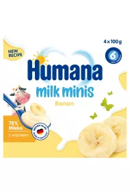 Humana Milk Minis Deserek jogurtowy po 6. miesicu banan 400 g