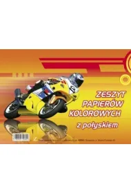 Kreska zeszyt papier�w kolorowych z po�yskiem A5