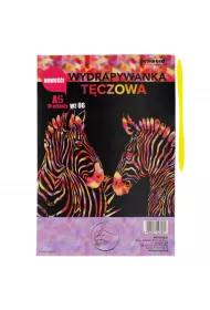 Wydrapywanka A5 WZ-06 t�czowa multicolor 10 kartek + 2 rylce Polsirhurt