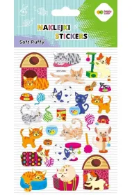 Happy Color Naklejki 3D SOFT PUFFY - Cat World, 110X205 mm
