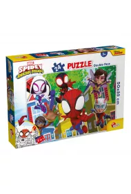 Puzzle dwustronne 24 el. PLUS Spidey It`s a Team Lisciani