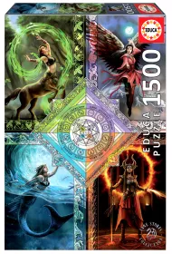 Puzzle 1500 el. Magia �ywio��w, Anne Stokes Educa