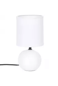 Atmosphera Lampka stoowa Timeo Biaa Matowa 25 cm