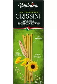 NaturaVena Paluszki chlebowe Grissini z olejem sonecznikowym 125 g