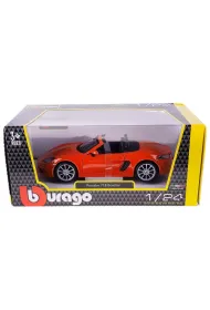 Bburago model porsche 718 boxster orange 1:24