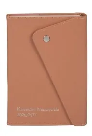 Kalendarze szkolne Kalendarz Nauczyciela 2026/27 A5 Br�zowy zapinany