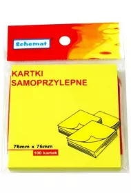 Schemat Karteczki samoprzylepne 76x76 mm 100 szt.