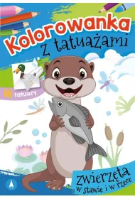 Kolorowanka z tatua�ami. Zwierz�ta w stawie