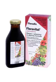 Floradix Zioo-Piast elazo Bezglutenowe Suplement diety 250 ml