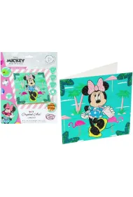 Diamentowa mozika Minnie na wakacjach 18x18cm Pro Kids