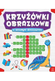 Krzy��wki obrazkowe z weso�ym dinozaurem