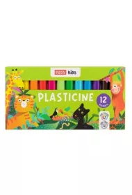 Easy Stationery Plastelina szkolna 12 kolor�w EASY 12 szt.