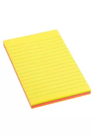 D.rect Notes samoprzylepny neon w linie 98x150mm