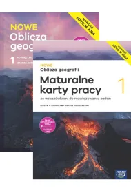Pakiet NOWE Oblicza geografii 1. Podr�cznik i karty pracy ucznia. Liceum i technikum. Zakres rozszerzony. Edycja 2024