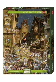 Puzzle 1000 el. Romantyczne miasto - Noc, Ryba Heye