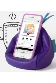 If Bookaroo Bean Bag Pufa pod smartfon - fioletowa