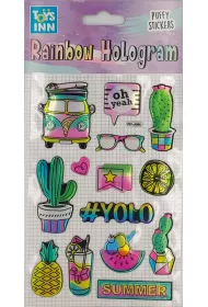 Stnux Naklejki rainbow hologram - Summer