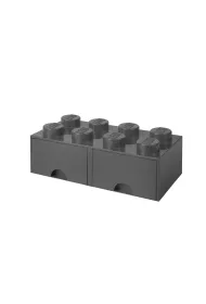 Szuflada klocek LEGO Brick 8 Ciemnoszara