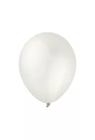 Decomex Balony metallic Pearl White 100 szt.
