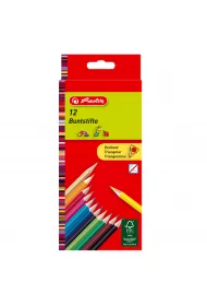 Herlitz Kredki tr�jk�tne lakierowane 12 kolor�w