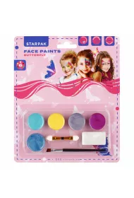Farby do malowania twarzy 6 kolor�w Motyl STARPAK 528374