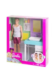 Barbie. Lalka Ken Domowe zajcia FYK53 Mattel