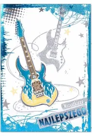 MFP Karnet urodziny gitara, metalizowane CN-552