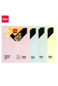Deli Notes samoprzylepny 76x101 mm 100 kartek mix kolor�w