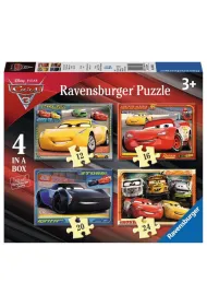 Puzzle 4w1 12+16+20+24 el. Cars 3 Dajmy gazu! 068944 Ravensburger