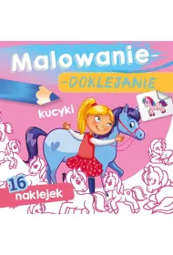 Ksi��eczka 15X15 cm Malowanie-doklejanie. Kucyki  Naklejki SKRZAT 071337