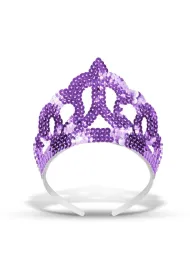 Ozdoba karnawa�owa Tiara cekinowa fioletowa PBH ARPEX SR1176FIOL