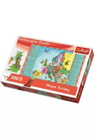 Puzzle 200 el. Mapa Europy dla dzieci 15503 Trefl
