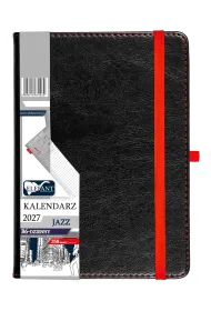 Kalendarz 2027 Jazz B6 dzienny czarny