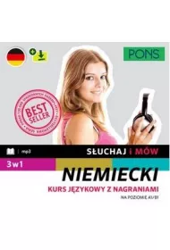 S�uchaj i m�w PONS niemiecki A1/B1 3w1 z nagraniami w.2