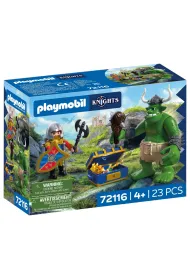 Playmobil Knights Troll ze skarbem rycerzy herbu Lew 72116