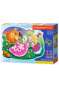 Puzzle maxi konturowe 12 el. Cinderella Castorland