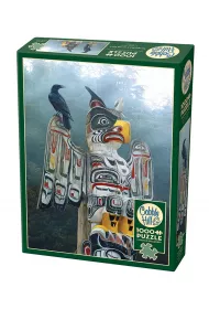 Puzzle 1000 el. Totem rdzennych mieszka�c�w Ameryki Cobble Hill