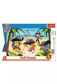 Puzzle ramkowe 15 el. Przyjaciele z Psiego Patrolu Trefl