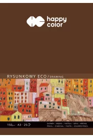 Happy Color Blok rysunkowy ECO, ART, bia�y, A3, 150g, 25 arkuszy 150 g 25 kartek