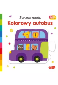 Kolorowy autobus. Akademia Mdrego Dziecka. Pierwsze puzzle