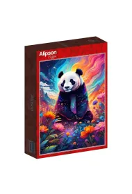 Puzzle 1000 el. Kolorowa Panda Alipson