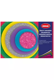 Beniamin Papier kolorowy samoprzylepny A5 Brokat 8 kartek 10 szt.