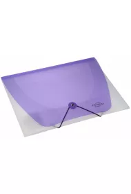 Titanum Teczka PP A4 z gumk transparentna fioletowa