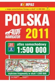 Atlas samochodowy Polska 1:500 000