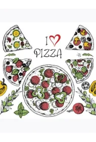Serwetki DAISY Lunch SD 330x330 Pizza 043701