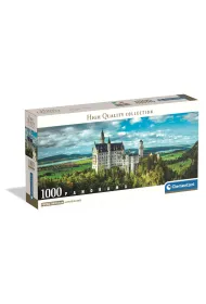 Puzzle 1000 el. Panorama - The Neuschwanstein Castle Clementoni