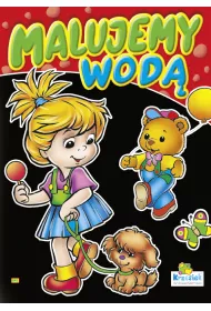 Kolorowanka wodna. Malujemy wod�. Dziewczynka z pieskiem 841