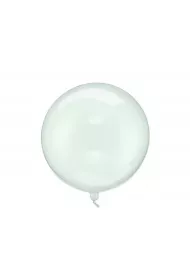 PartyDeco Balon Kula transparentny zielony 40cm