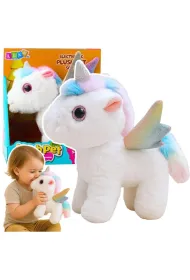 Jednoro�ec pluszowy interaktywny 21cm LeanToys